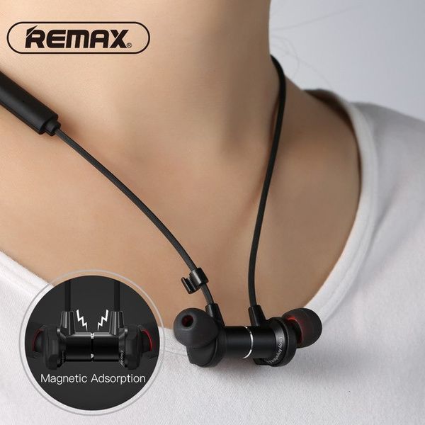 Навушники вакуумні безпровідні з мікрофоном Bluetooth Remax RB-S7 Sporty чорні 6954851270133 фото