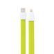 Кабель Remax RC-011i USB Lightning Flat Full Speed II 1м зелений 2000700000292 фото 1