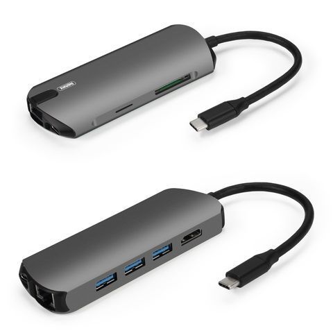Док-станція Remax RU-U50 Wosan Docking Station сірий 6954851231974 фото