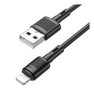 Кабель Hoco X83 USB Lightning 1м чорний 6931474770868 фото