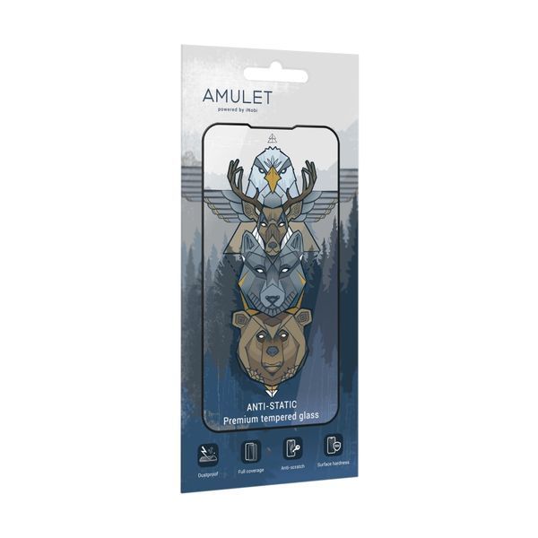 Захисне скло AMULET 2.5D HD Antistatic for iPhone 7 Plus/8 Plus Чорний 32517_2918021 фото