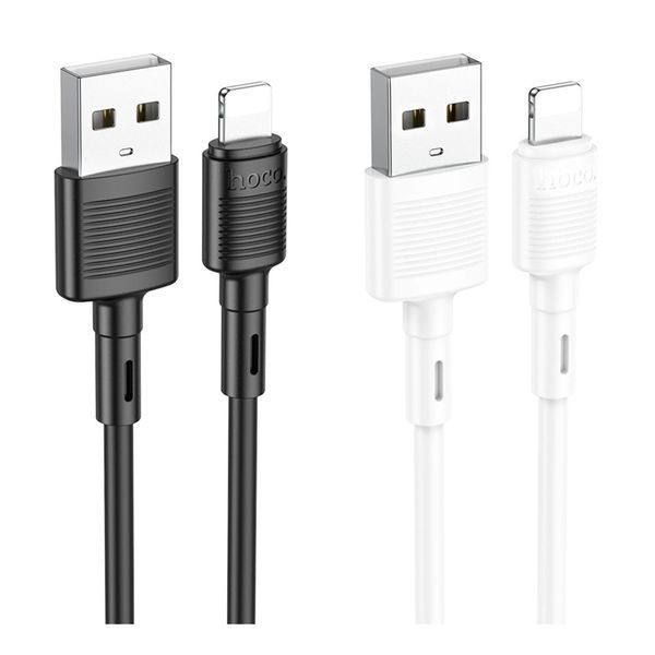 Кабель Hoco X83 USB Lightning 1м чорний 6931474770868 фото