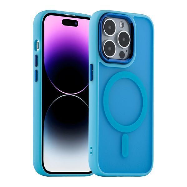 Чохол TPU+PC Space Magnetic Color with Magsafe для iPhone 14 Pro Max Purple 31830_2908259 фото