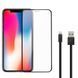 Захисне скло Remax GL-36 Zeus 3D Full Cover iPhone Xs Max плюс Lightning кабель 0.3мм матове чорне 2000700006522 фото 1