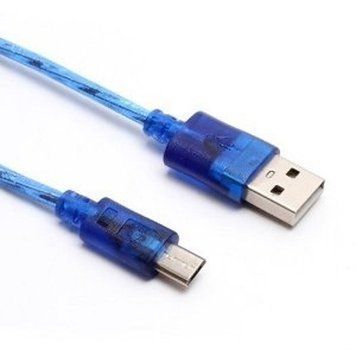 Кабель Gresso USB МicroUSB 2 фериту 1.5м блакитний 2000700007925 фото