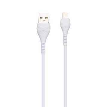 Кабель Hoco X37 Cool Power Charging USB Lightning 1м бiлий 6931474710499 фото