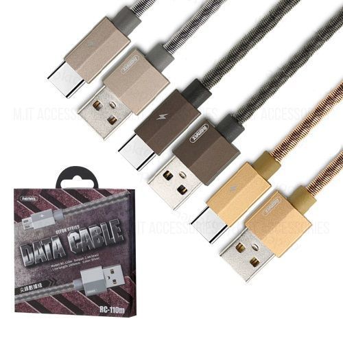 Кабель Remax RC-110a USB Type-C Gefon 1м золотий 6954851288275 фото