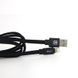 Кабель Recci RCL-Y100 USB Lightning Canvas 1м чорний 6955482585894 фото 2