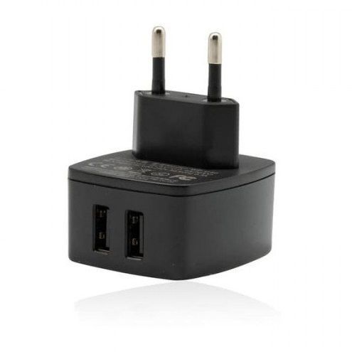 Мережевий зарядний пристрій WK WP-U40 Martin 2.4A 2USB 220V EU чорний 6941027601808 фото
