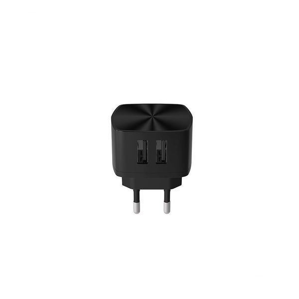 Мережевий зарядний пристрій WK WP-U40 Martin 2.4A 2USB 220V EU чорний 6941027601808 фото