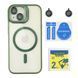 Чохол TPU+PC+Metal Stand Case with MagSafe and Camera Lenses для iPhone 14 Green 34389_3340176 фото 1