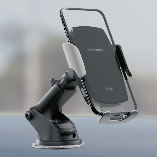 Автотримач з бездротовою зарядкою WK WP-U44 Wireless Car Charger 10W чорний 6941027605769 фото