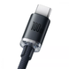 Кабель Baseus Crystal Shine Series Fast Charging Type-C 100W 1.2m чорний CAJY000401 6932172602802 фото 2
