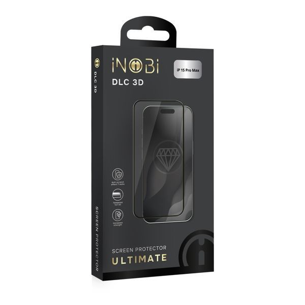 Захисне скло iNOBI Ultimate DLC 3D for iPhone 15 Pro Max Чорний 38493_3748710 фото