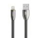 Кабель Remax RC-043i USB Lightning Knight 1м з підсвічуванням темно-сірий 6954851259244 фото 1