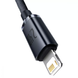 Кабель Baseus Crystal Shine Series USB Lightning 2.4A 1.2m blue CAJY000003 6932172602697 фото 5