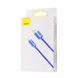 Кабель Baseus Crystal Shine Series USB Lightning 2.4A 1.2m blue CAJY000003 6932172602697 фото 2
