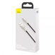 Кабель Baseus Cafule Metal USB Lightning 2.4A 1m white CALJK-A02 6953156202252 фото 2