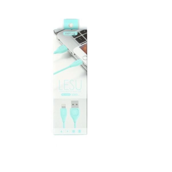Кабель Remax RC-050i USB Lightning Lesu 1м синій 6954851258636 фото