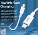Кабель Remax RC-135L Chaining Type-C - Lightning 18W 1м білий 6972174150000 фото 2