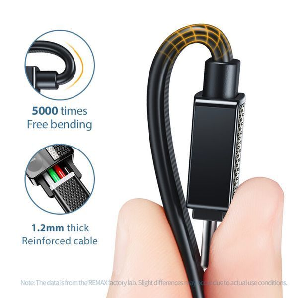 Кабель Remax RC-154a USB Type-C Platinum Pro 1м чорний 6972174153476 фото