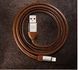Кабель Recci RCL-G100 USB Lightning Gunner 1м коричневий 6955482588505 фото 3