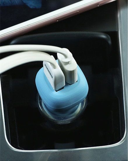 Автомобільний зарядний пристрій Remax RCC-207 Flinc 2USB 12W синій 6954851261285 фото