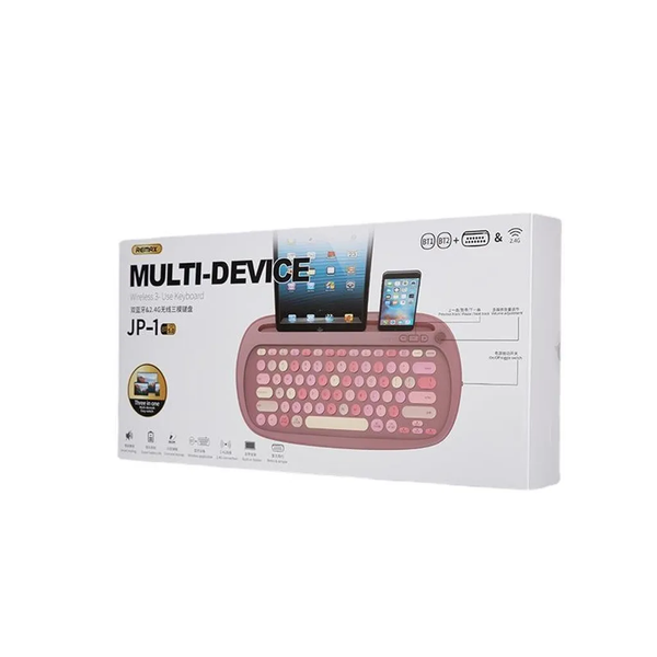 Клавіатура REMAX JP-1 Wireless 3-Mode білий 6954851274162 фото