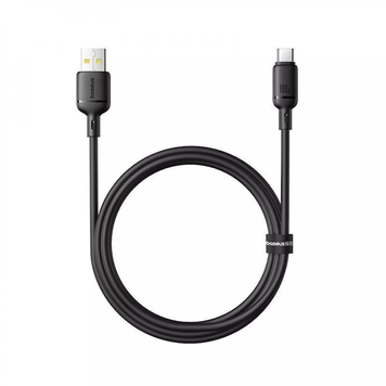 Кабель Baseus Silky Series Fast Charging Type-C 100W 1m чорний CATYS-01 6932172668747										 фото