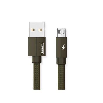 Кабель Remax RC-094m USB МicroUSB Kerolla 1м темно-зелений 6954851284475 фото