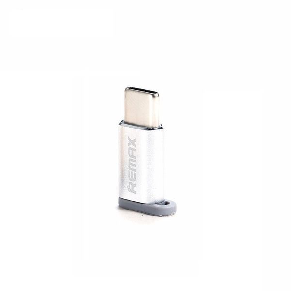 Перехідник Remax RA-USB1 Feliz microUSB to Type-C срібний 6954851289791 фото