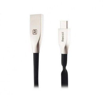 Кабель Recci RCL-B100 USB Lightning Rapid 1м чорний 6955482589656 фото