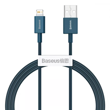 Кабель Baseus Superior Series Fast Charging Lightning 2.4A 1m блакитний CALYS-A03 6953156205420										 фото