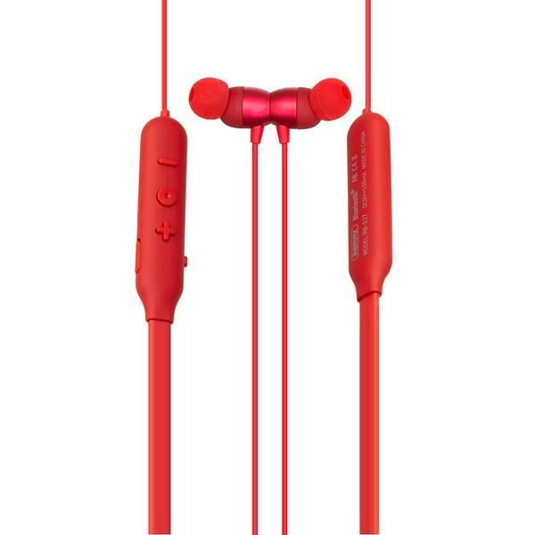 Навушники вакуумні безпровідні Bluetooth Remax RB-S17 Neckband червоні 6954851290759 фото