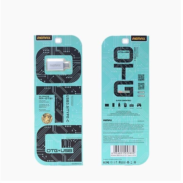Перехідник Remax RA-OTG1 Glance USB-F to Type-C M золотистий 6954851289753 фото