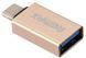 Перехідник Remax RA-OTG1 Glance USB-F to Type-C M золотистий 6954851289753 фото 1