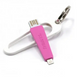 Кабель Remax RC-024i USB Lightning Portable 7см рожевий 2000700004658 фото 1