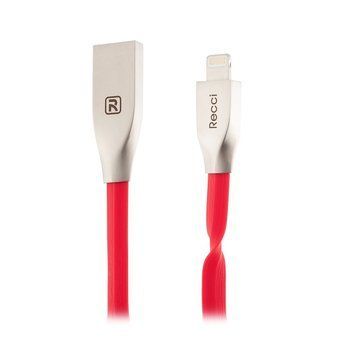 Кабель Recci RCL-B100 USB Lightning Rapid 1м червоний 6955482589625 фото