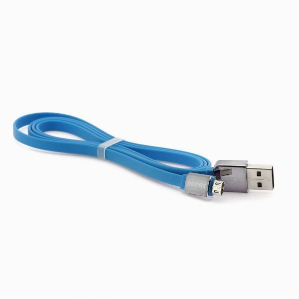 Кабель Remax RC-015m USB МicroUSB King Kong 1м синій 6954851259077 фото