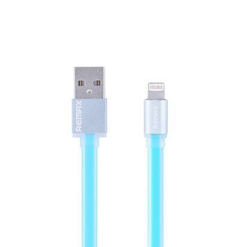 Кабель Remax RC-005i USB Lightning Colorful 1m синій 6954851222507 фото