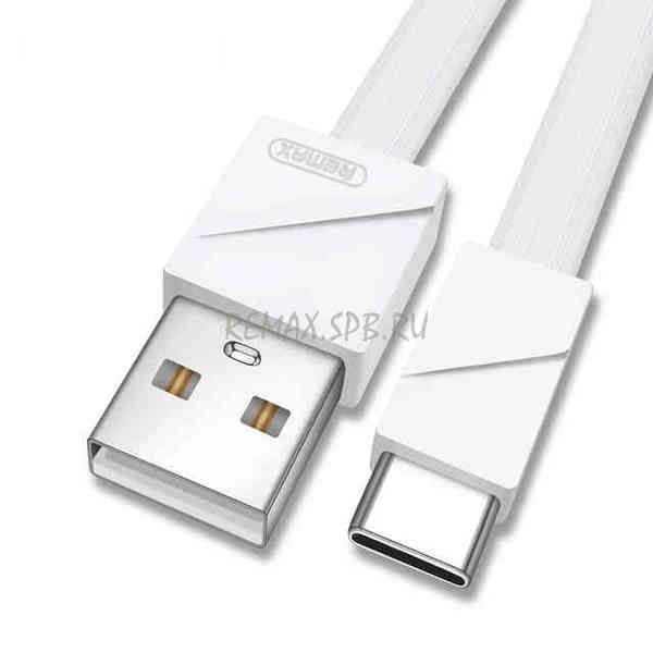 Кабель Remax RC-105a USB Type-C Blade 1м білий 6954851285229 фото