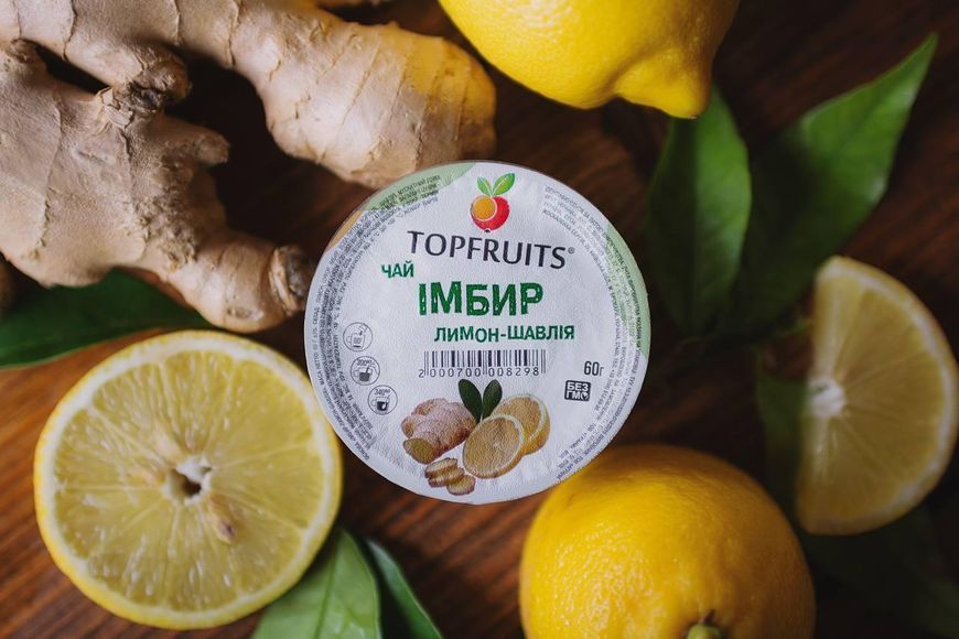 Чай ягідний Імбир-лимон-шавлія 60гр Topfruits 2000700008298 фото