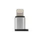Перехідник Remax RA-USB2 Visual microUSB to Lightning срібний 6954851289821 фото 5