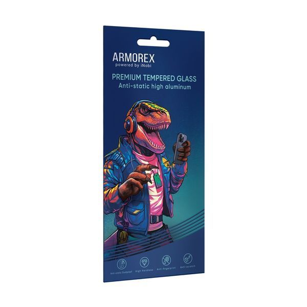 Захисне скло ARMOREX 5D High-Alum AntiDust for iPhone 12/12 Pro Чорний 34087_3325557 фото