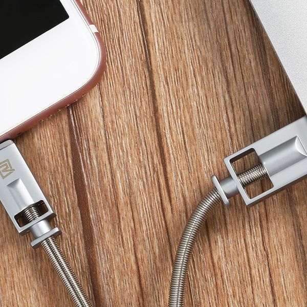 Кабель Remax RC-056i USB Lightning Royalty 1м срібло 6954851261735 фото