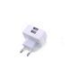 Мережевий зарядний пристрій Remax RMT-7188 Moon 2.1A 2 USB 220V EU білий 6954851235187 фото