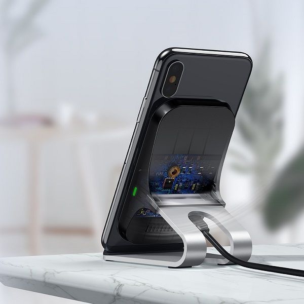 Підставка з бездротовою зарядкою Remax RP-W12 Alloy Wireless 10W чорний 6954851231875 фото