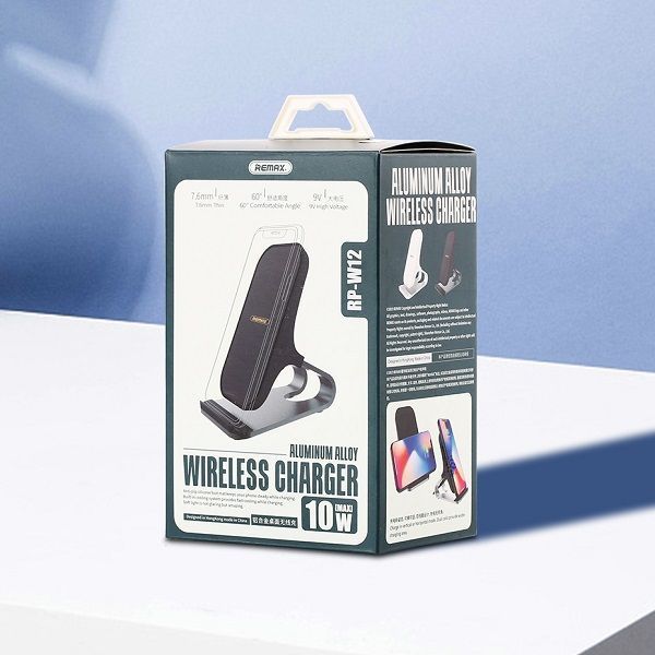 Підставка з бездротовою зарядкою Remax RP-W12 Alloy Wireless 10W чорний 6954851231875 фото