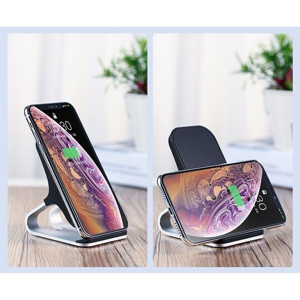 Підставка з бездротовою зарядкою Remax RP-W12 Alloy Wireless 10W чорний 6954851231875 фото