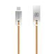 Кабель Recci RCL-C100 USB Lightning Vajra 1м золото 6955482589564 фото 2